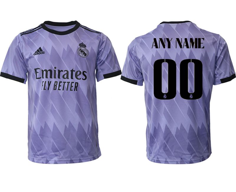 Men 2022-2023 Club Real Madrid away aaa version purple customized Soccer Jersey